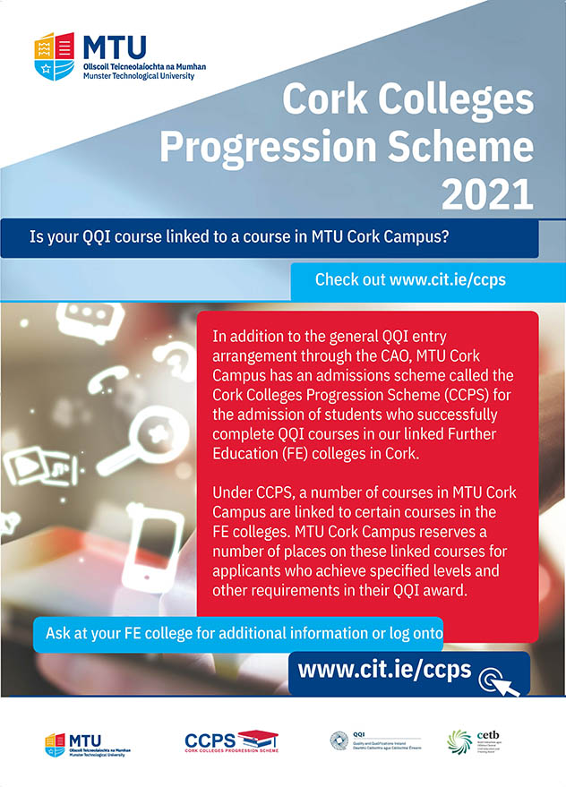 CIT Cork Institute of Technology Cork Colleges Progression Scheme